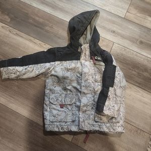 Boys fleece lined coat